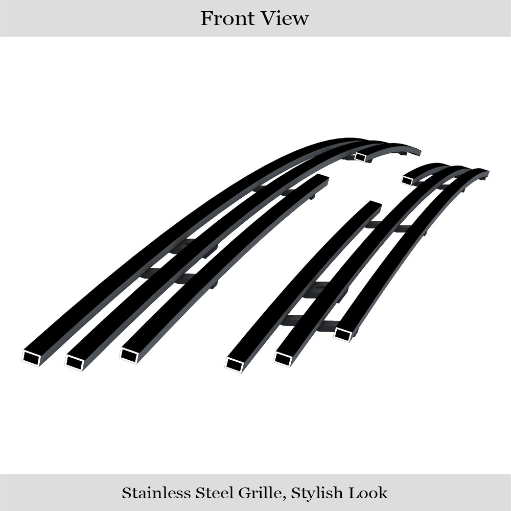 2003-2005 Honda Pilot Main Upper Black Stainless Steel Billet Grille