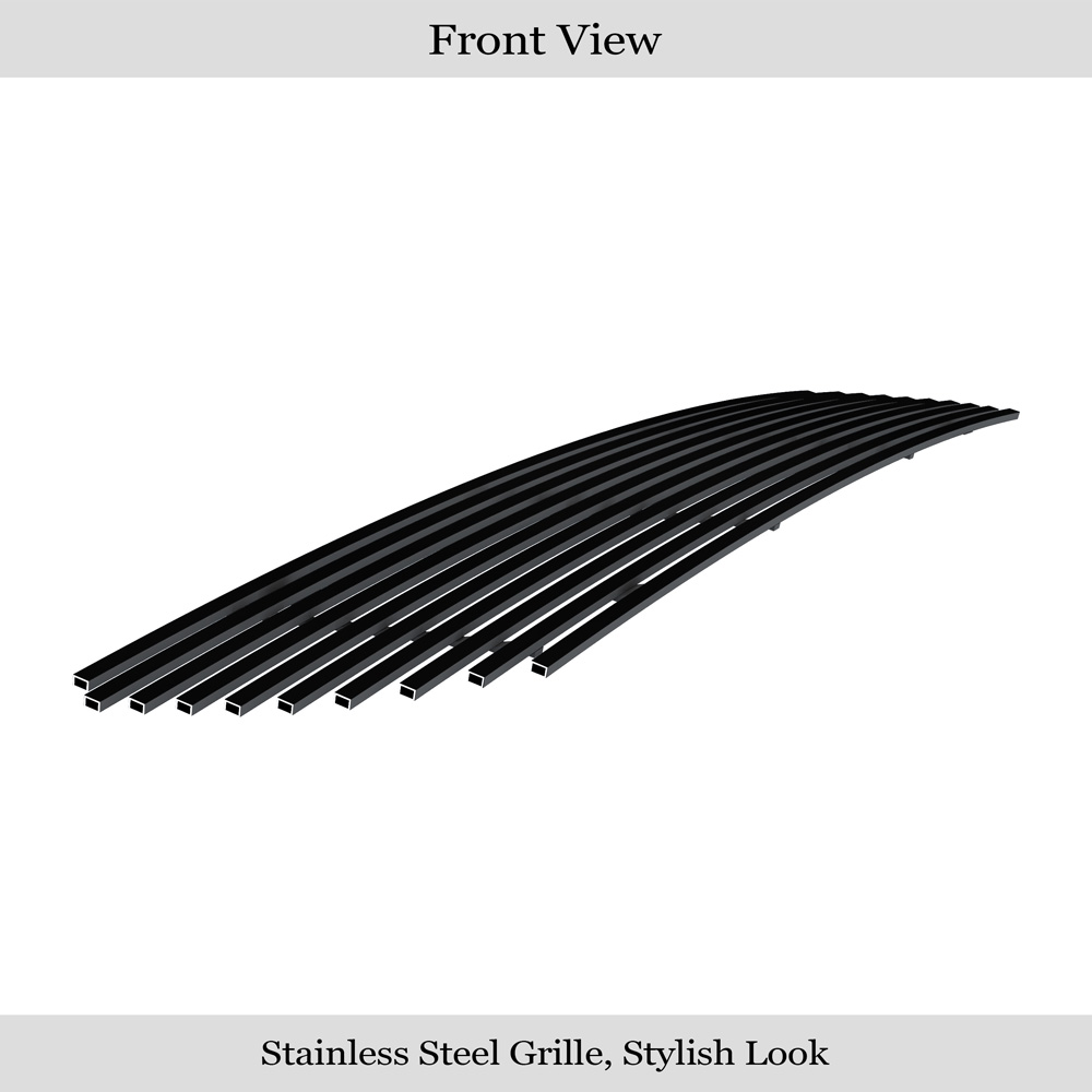 2003-2005 Honda Pilot Main Upper Black Stainless Steel Billet Grille