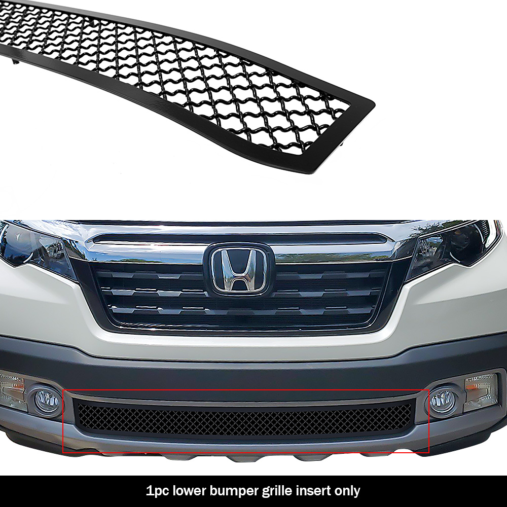 2017-2020 Honda Ridgeline Lower Bumper Black Wire Mesh Grille