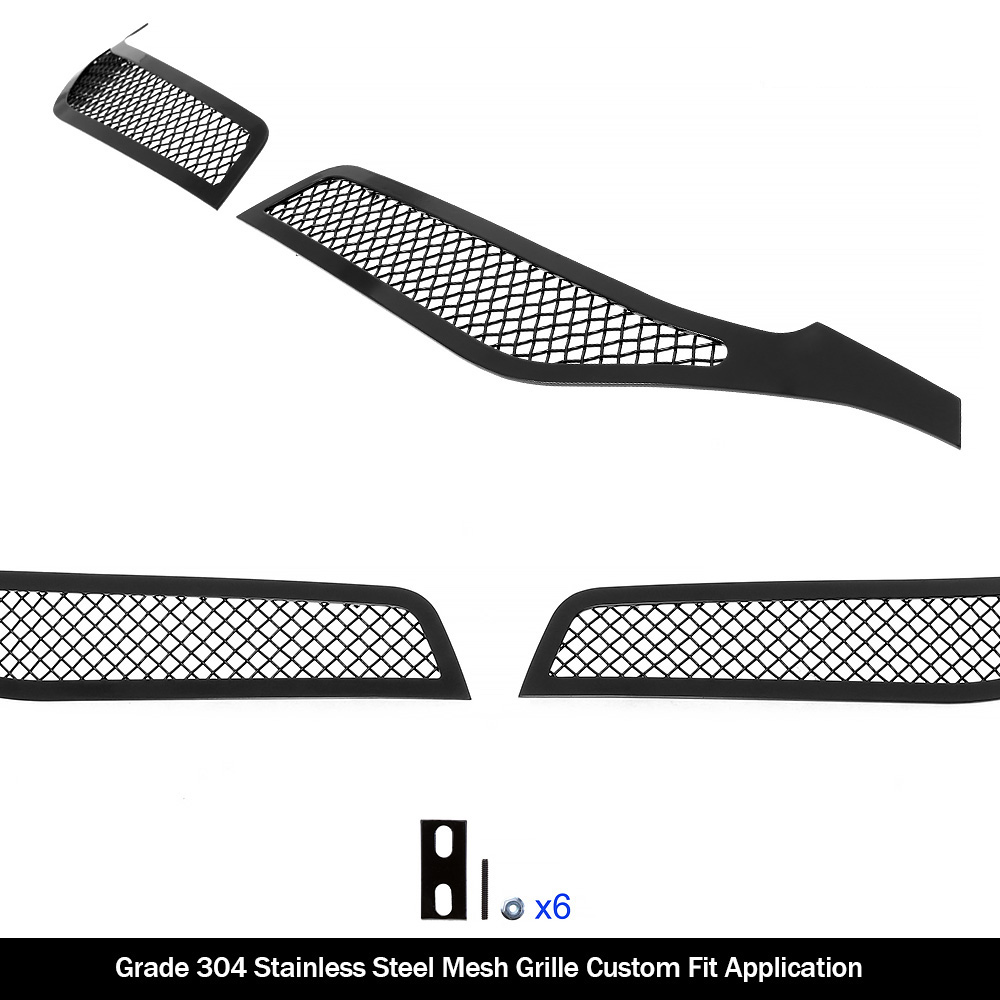 2017-2019 Honda CR-V Main Upper Black Wire Mesh Grille