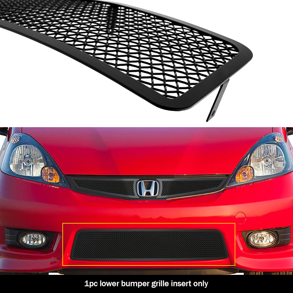 2012-2013 Honda Fit Sport Lower Bumper Black Wire Mesh Grille