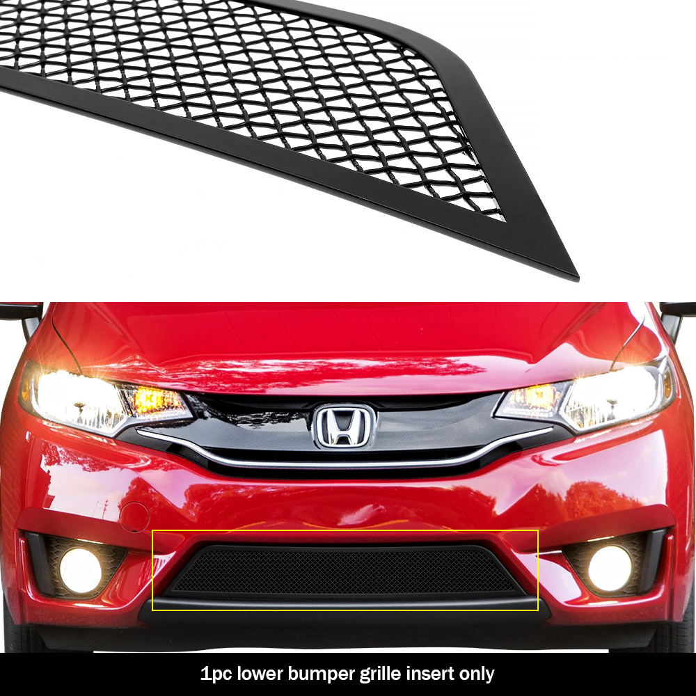 2015-2017 Honda Fit Lower Bumper Black Wire Mesh Grille