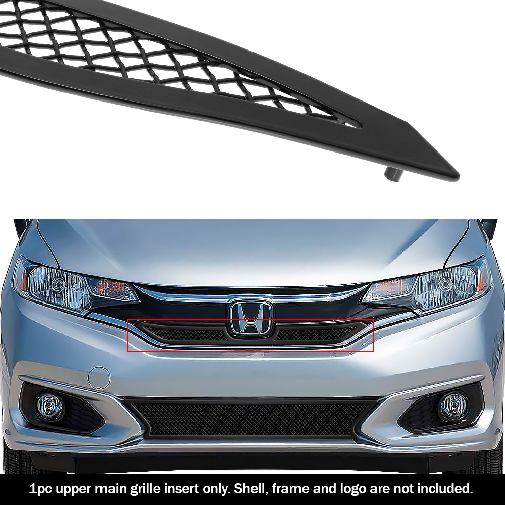 2018-2019 Honda Fit with logo show Main Upper Black Wire Mesh Grille