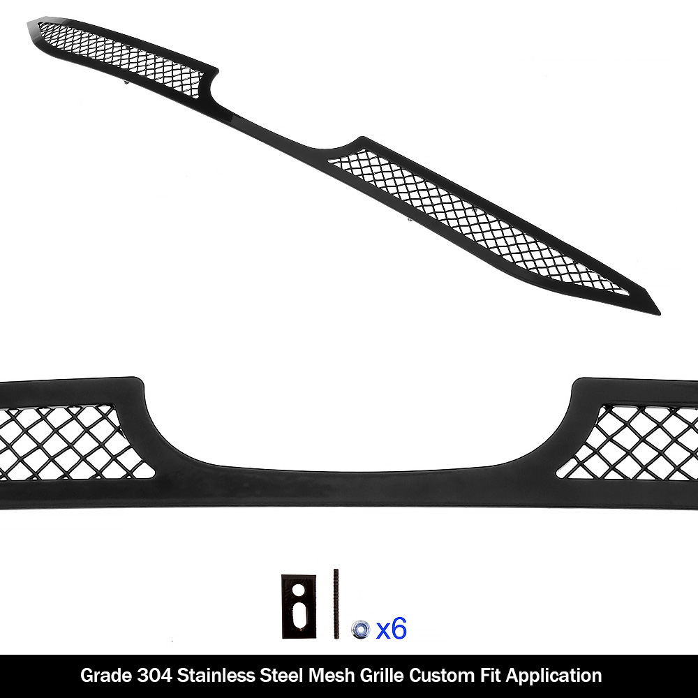 2018-2019 Honda Fit with logo show Main Upper Black Wire Mesh Grille
