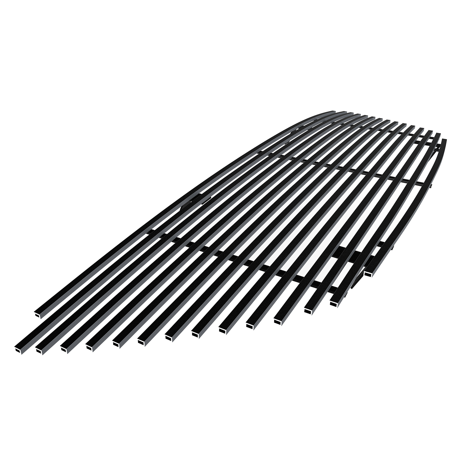 2005-2007 Honda Odyssey Main Upper Black Stainless Steel Billet Grille
