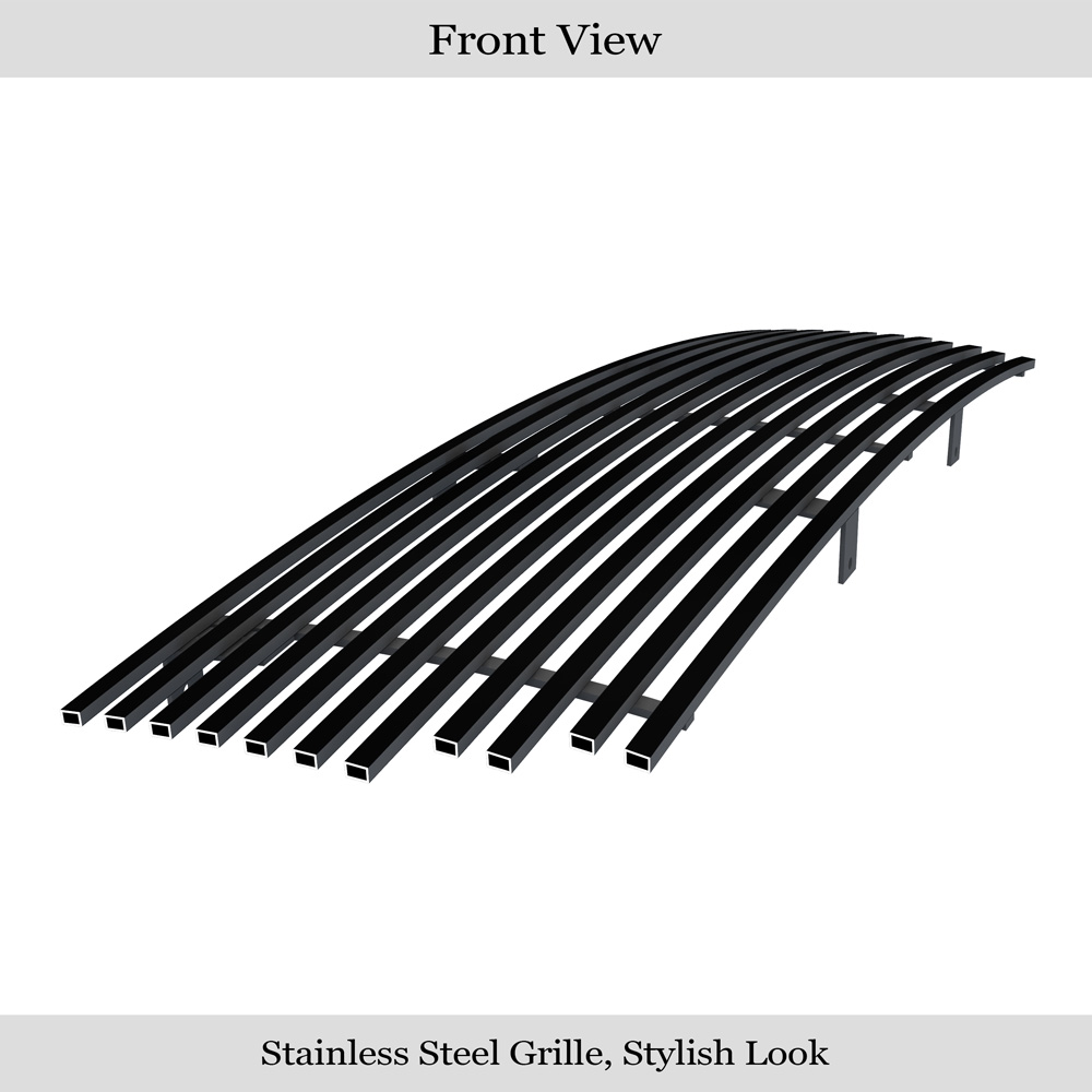 1993-1995 Isuzu Pickup  /1993-1997 Isuzu Rodeo Main Upper Black Stainless Steel Billet Grille