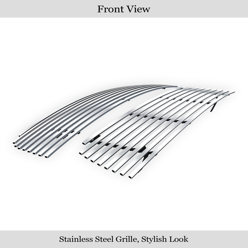 2006-2012 Suzuki Grand Vitara Main Upper + Lower Bumper Stainless Steel Billet Grille