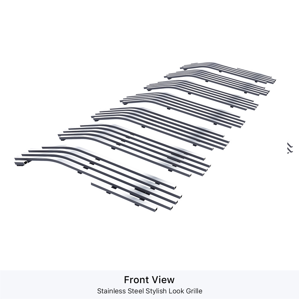 2018-2024 Jeep Wrangler JL Not For JK Main Upper Stainless Steel Billet Grille