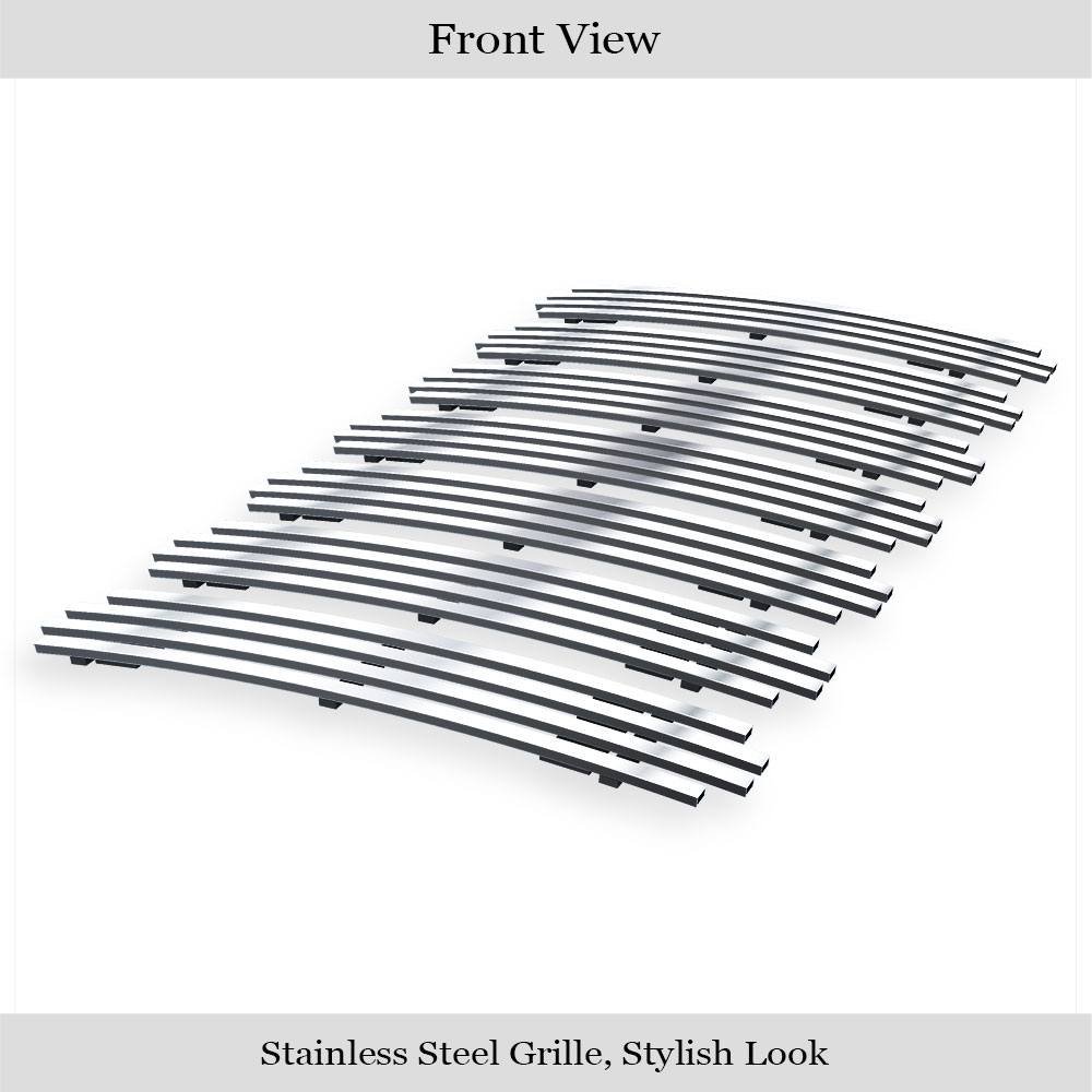 2007-2018 Jeep Wrangler JK Main Upper Stainless Steel Billet Grille