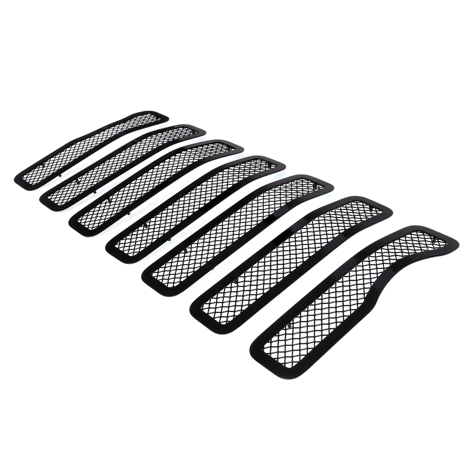 2018-2024 Jeep Wrangler JL Not For JK Main Upper Black Wire Mesh Grille