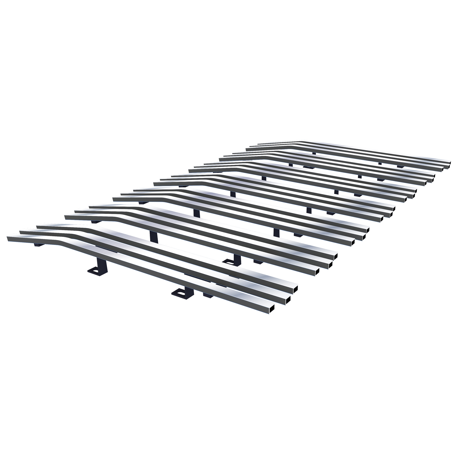 1997-2006 Jeep Wrangler With Chrome Shell Model Main Upper Stainless Steel Billet Grille