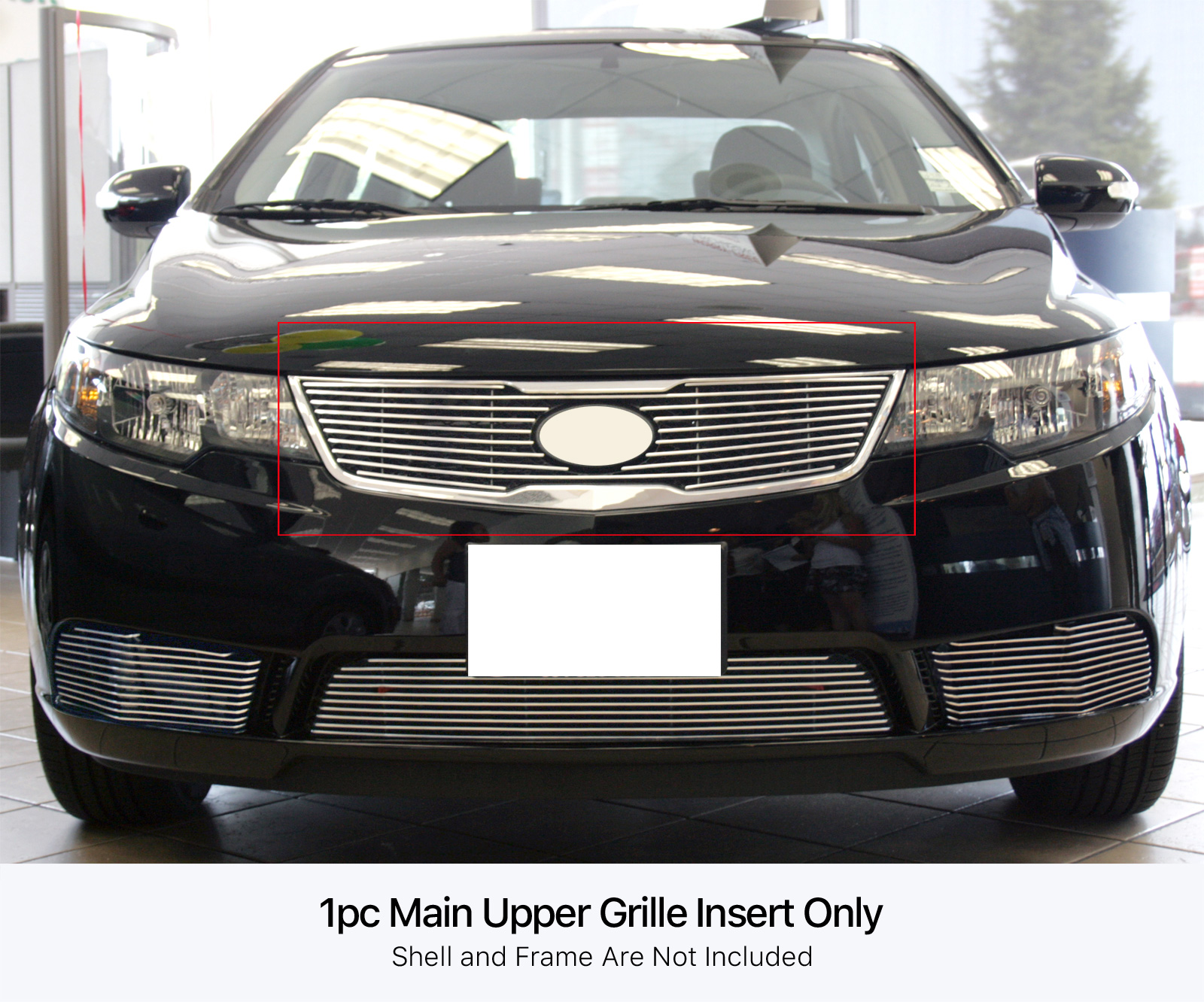 2010-2013 Kia Forte Main Upper Aluminum Billet Grille