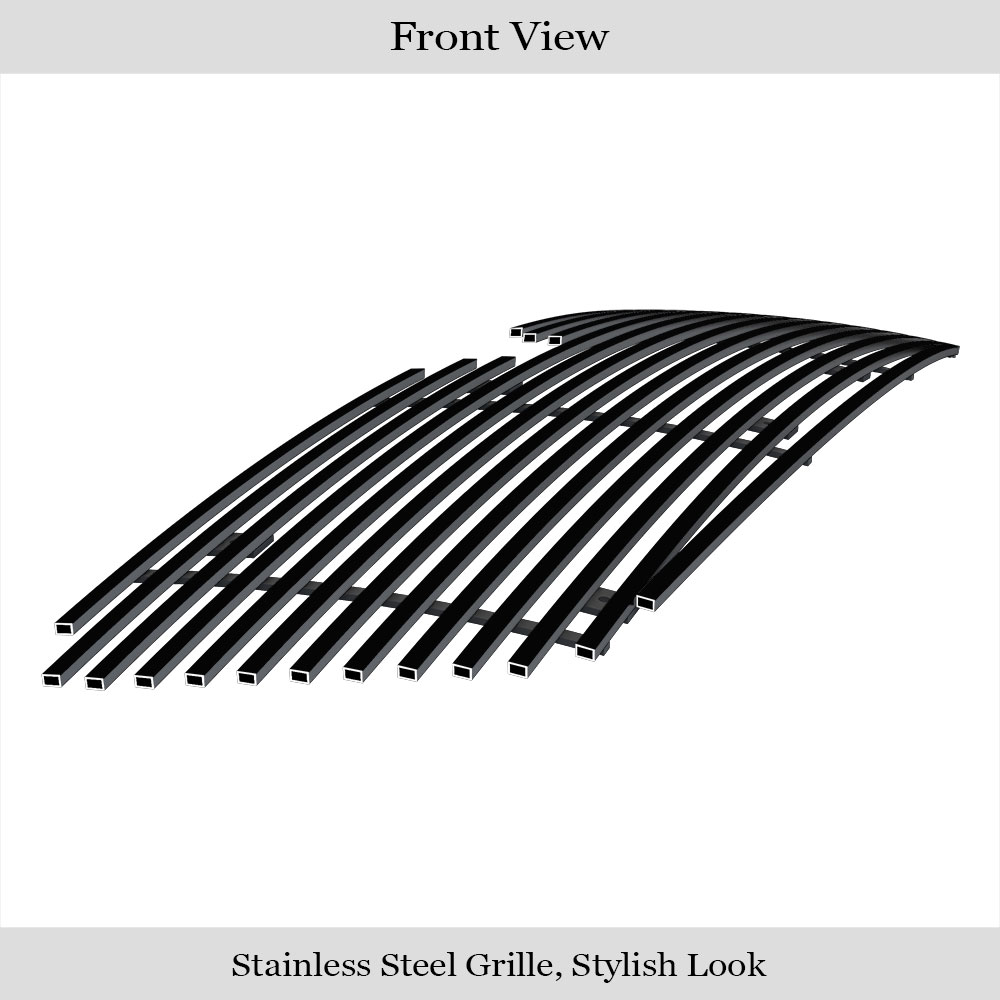 2003-2006 Lincoln Navigator Main Upper Black Stainless Steel Billet Grille