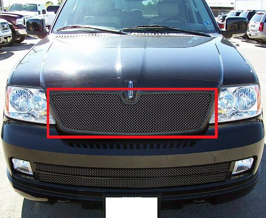 2003-2006 Lincoln Navigator Main Upper Black Wire Mesh Grille