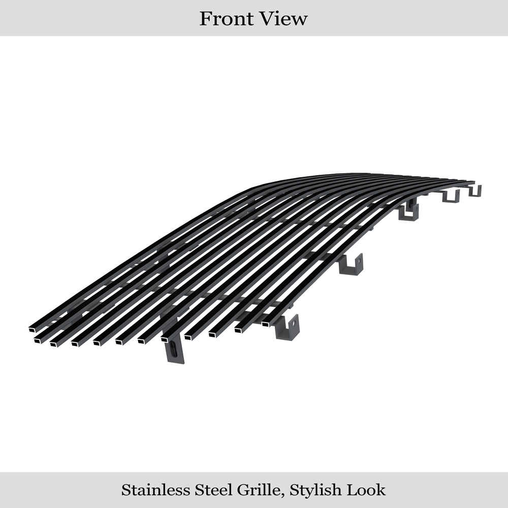 2003-2004 Lincoln Navigator Main Upper Black Stainless Steel Billet Grille