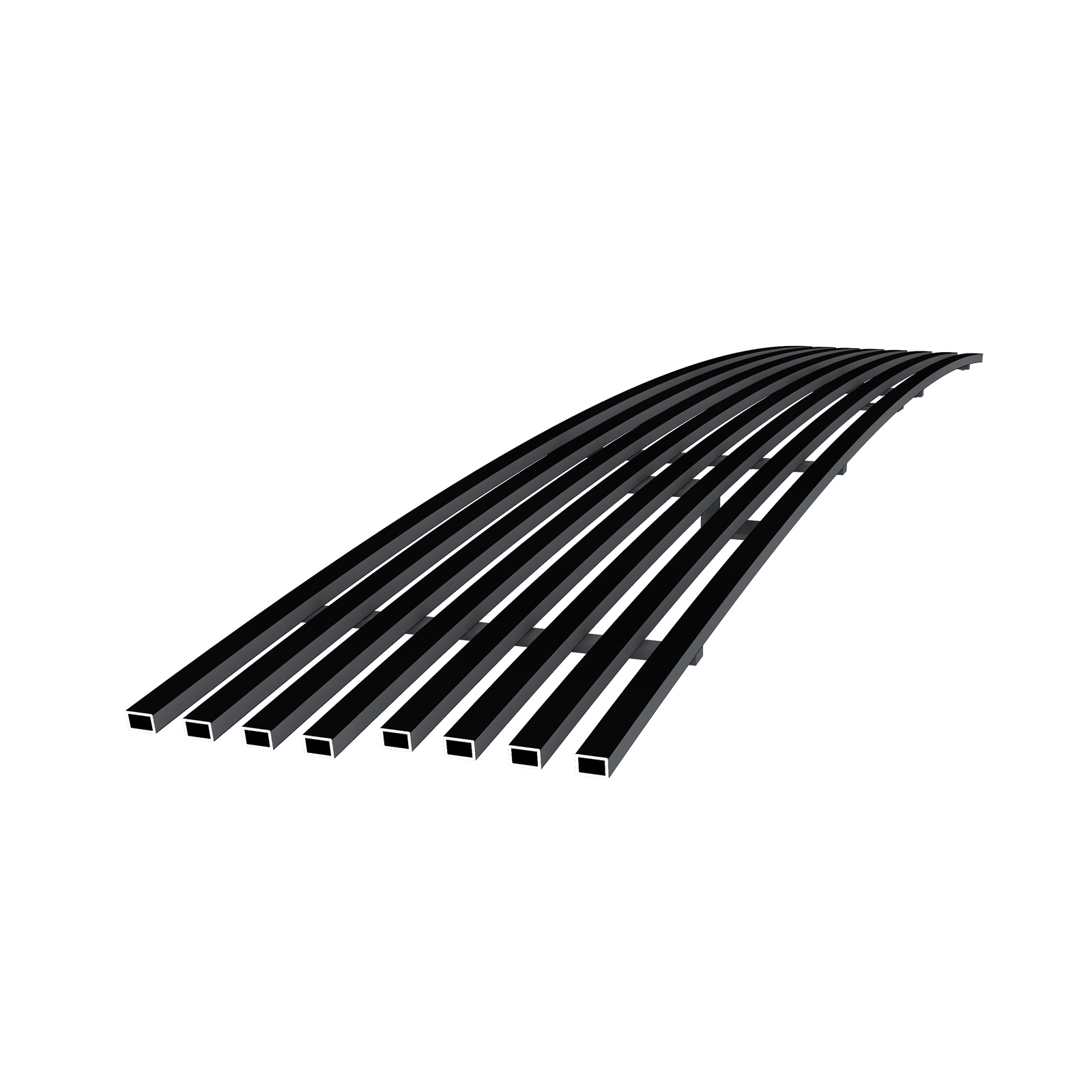 2003-2004 Lincoln Navigator Lower Bumper Black Stainless Steel Billet Grille