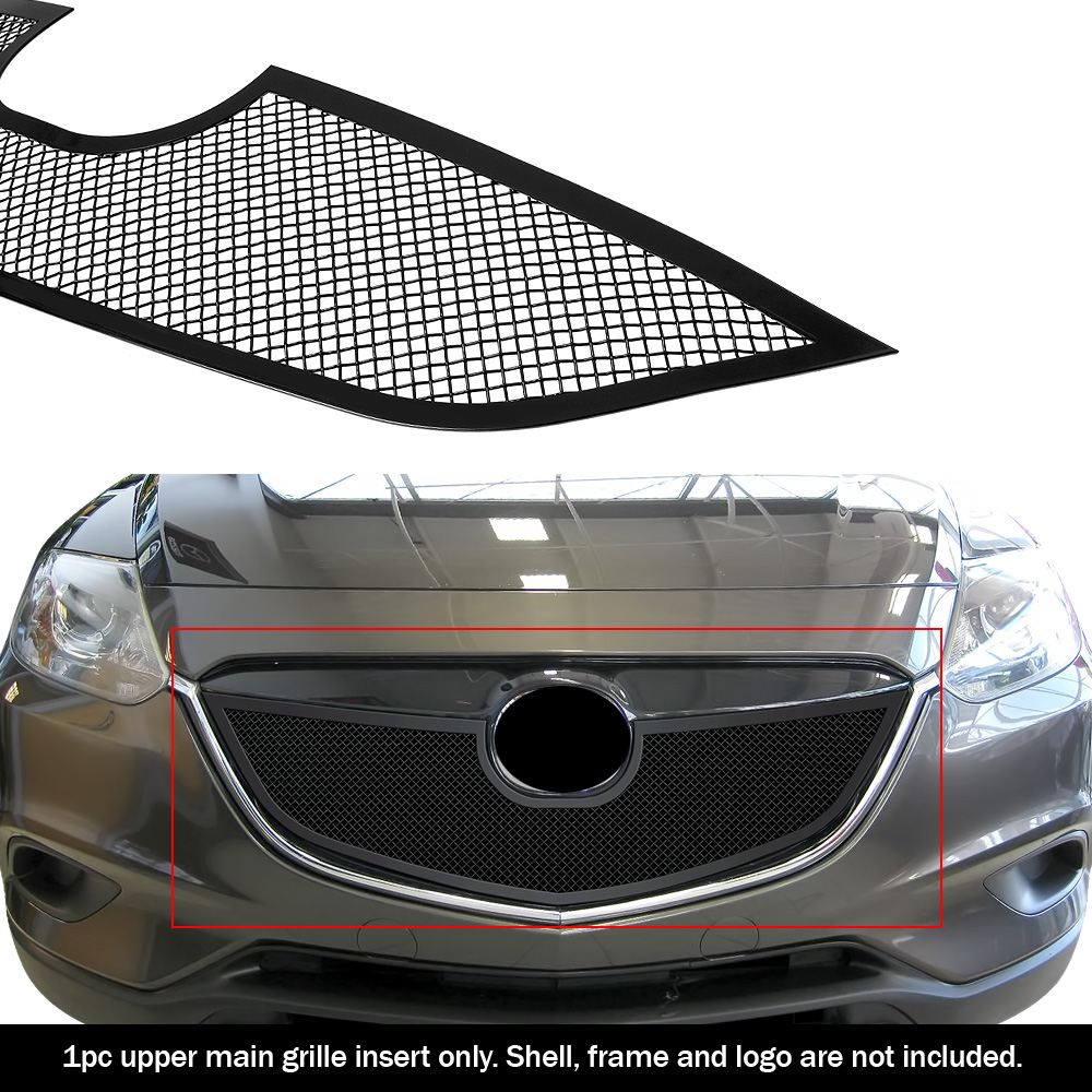 2013-2015 Mazda CX-9 Main Upper Black Wire Mesh Grille