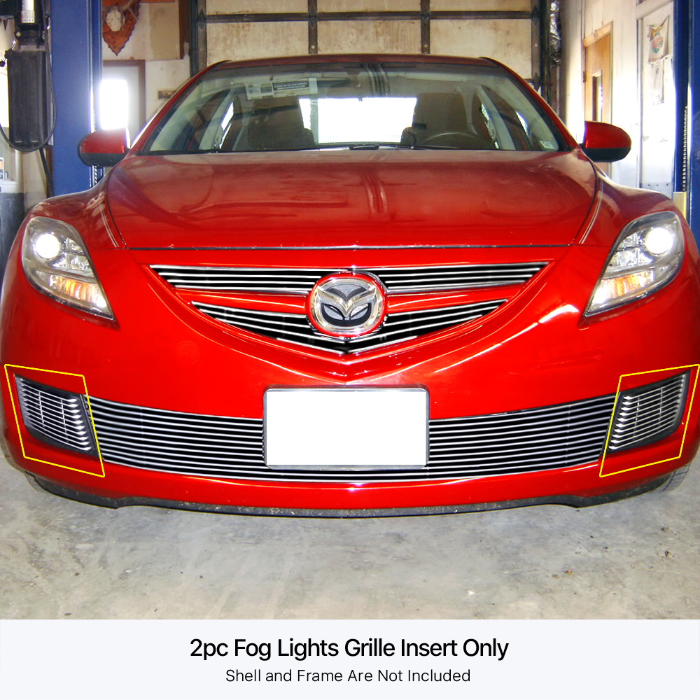 2009-2010 Mazda Mazda 6 Fog Light Fog Light Cover Aluminum Billet Grille