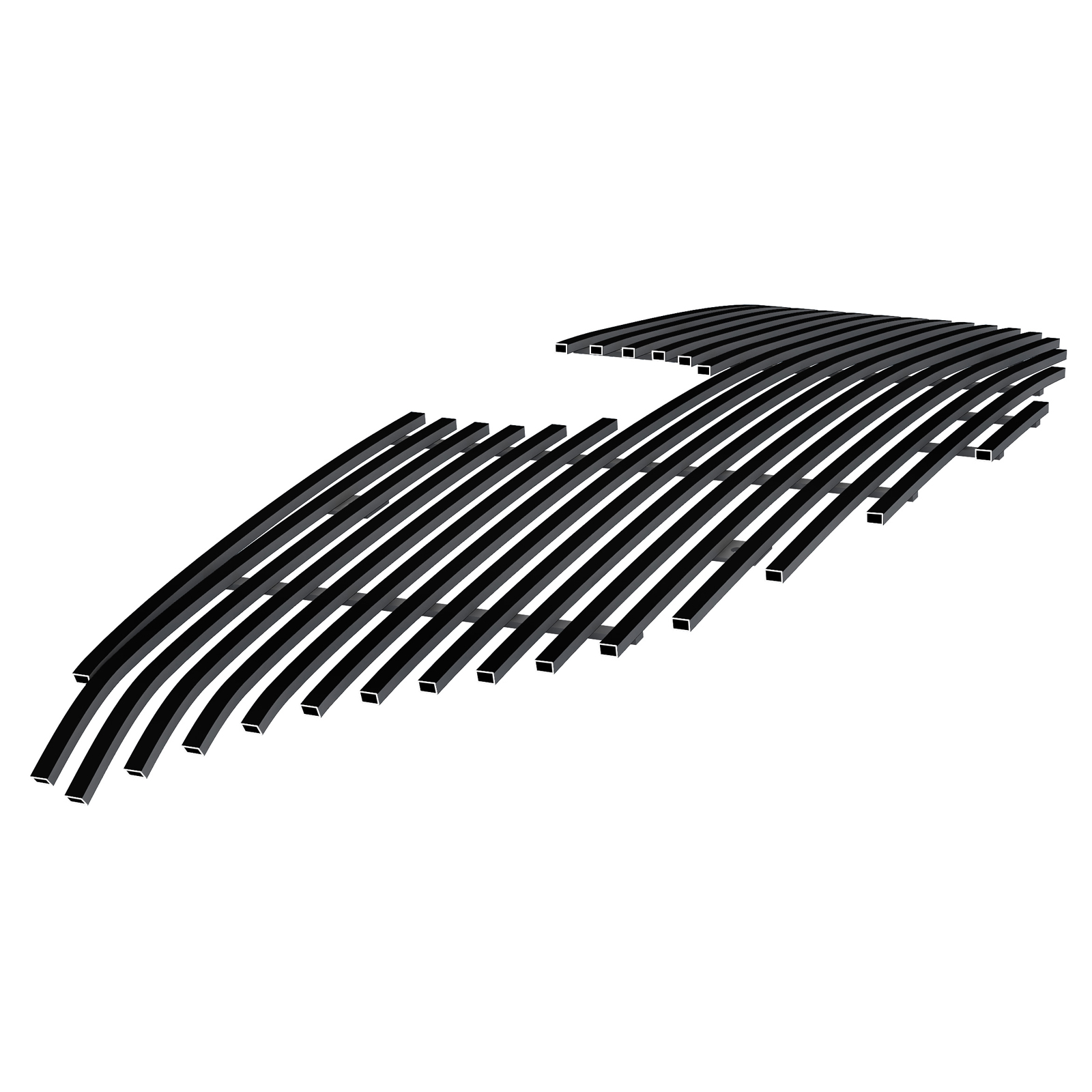 2014-2016 Mazda Mazda 3 Main Upper Black Stainless Steel Billet Grille