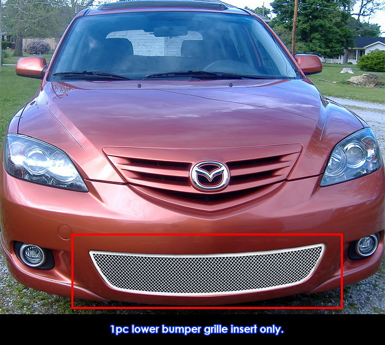 2004-2006 Mazda Mazda 3 Sport Hatchback Lower Bumper Wire Mesh Grille