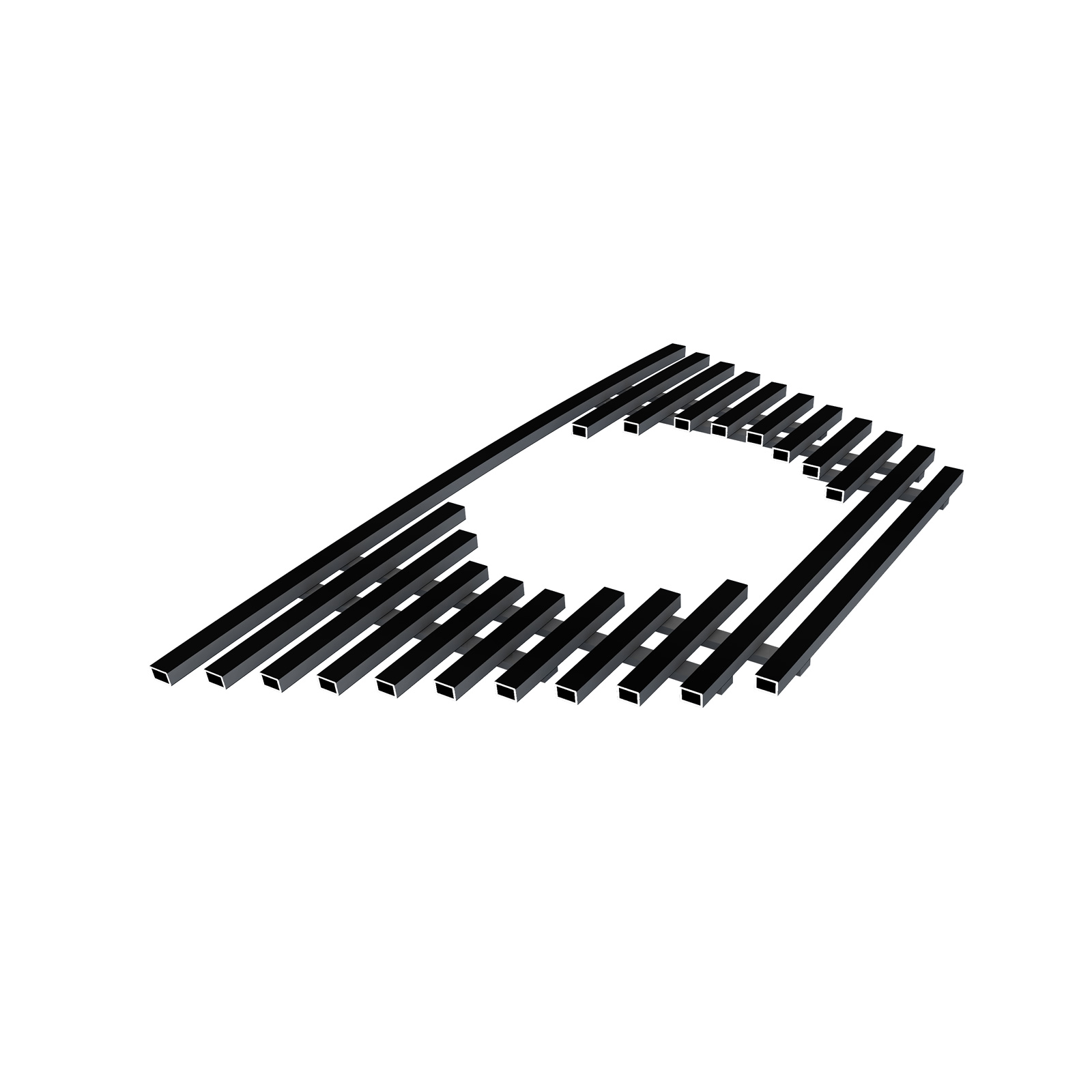 2009-2010 Nissan Murano Main Upper Black Stainless Steel Billet Grille