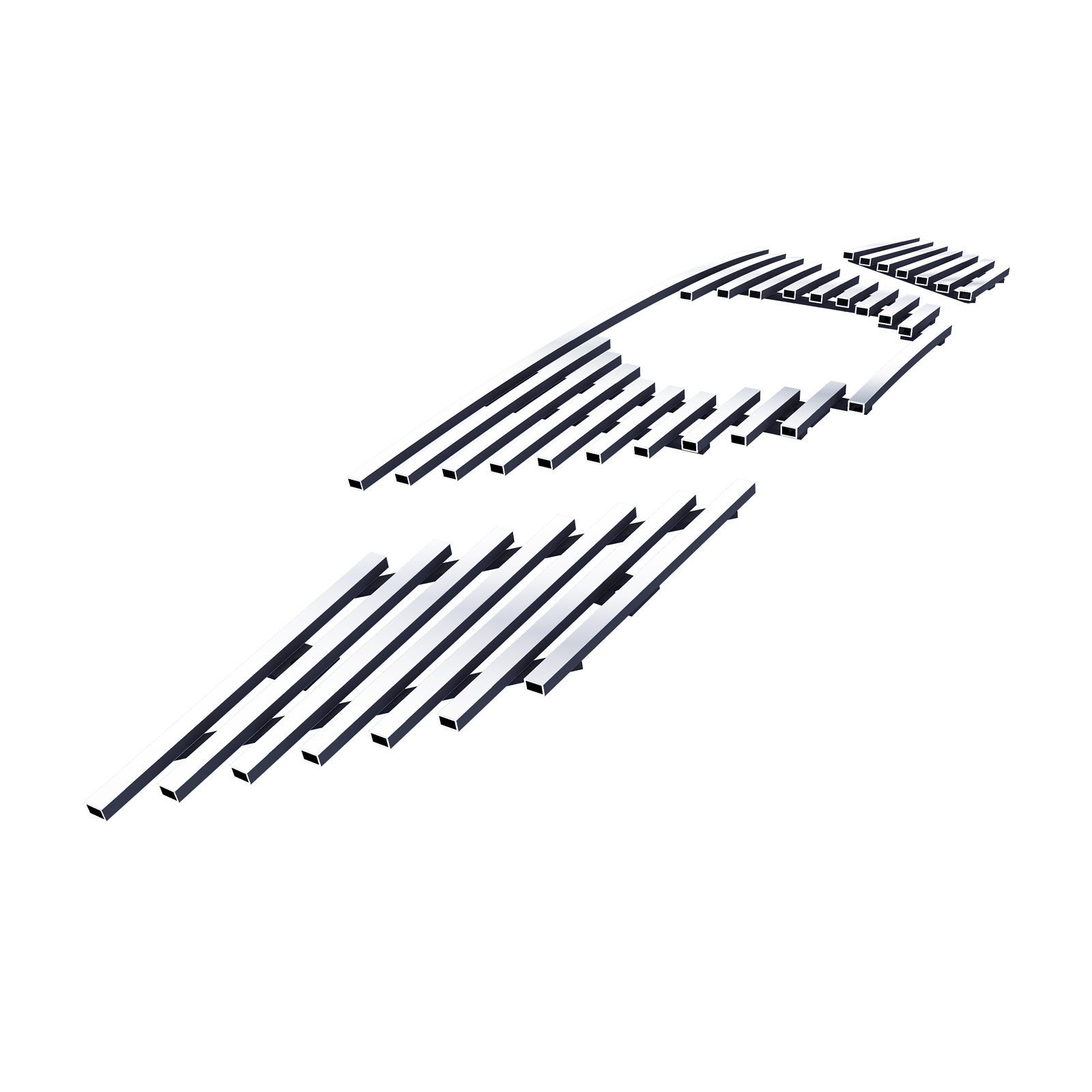 2014-2016 Nissan Rogue Main Upper Stainless Steel Billet Grille