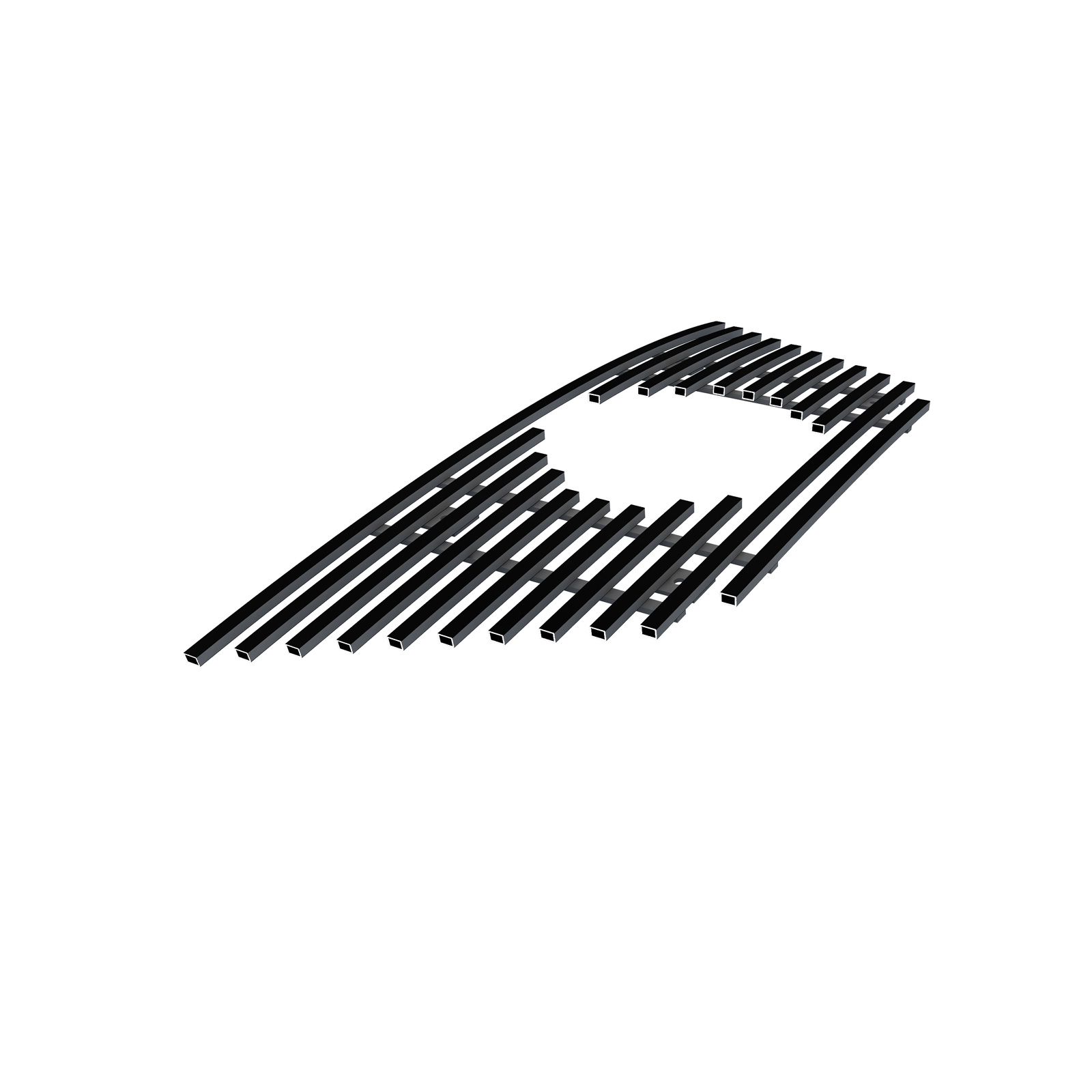2017-2020 Nissan Rogue Main Upper Black Stainless Steel Billet Grille