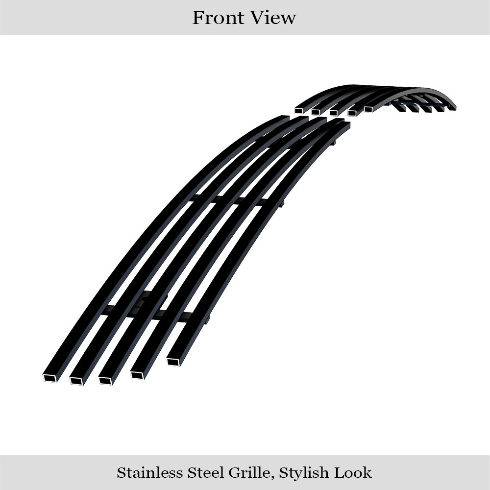 2003-2005 Infiniti G35 Coupe Lower Bumper Black Stainless Steel Billet Grille