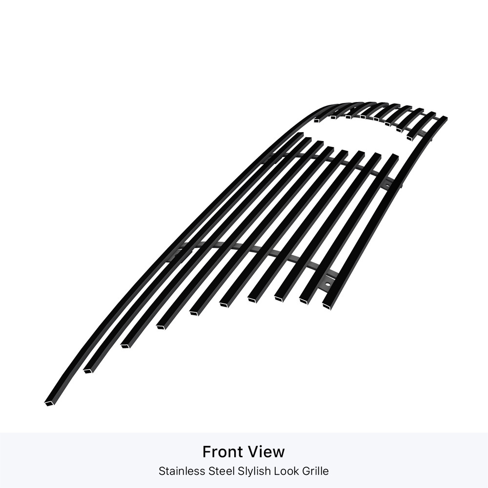 2013-2015 Nissan Altima Main Upper Black Stainless Steel Billet Grille