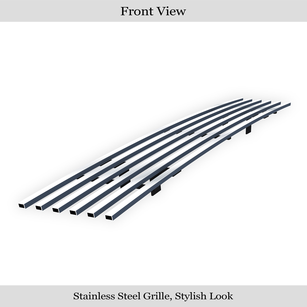 2016-2019 Nissan Titan Not for Models with Tow Hook Lower Bumper Stainless Steel Billet Grille