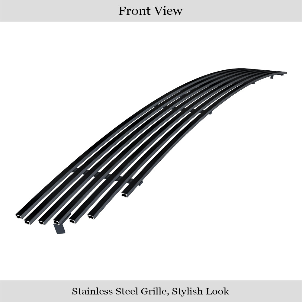 2009-2021 Nissan Frontier Only With Painted/Plastic Bumper Lower Bumper Black Stainless Steel Billet Grille