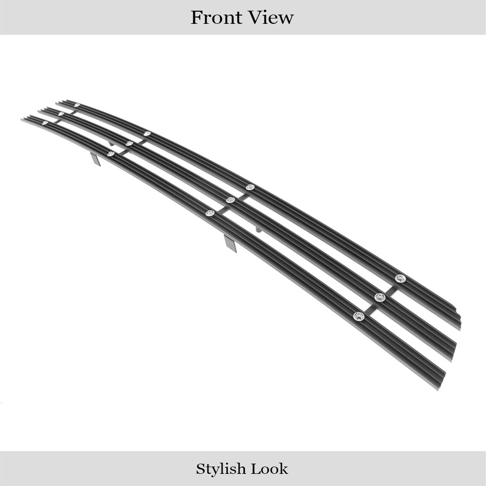 2005-2008 Nissan Frontier All Model/2009-2021 Nissan Frontier (Only Fit Model With Chrome Bumper Not Fit Pro-4X Model)/2005-2007 Nissan Pathfinder Lower Bumper Black Rugged Billet Grille
