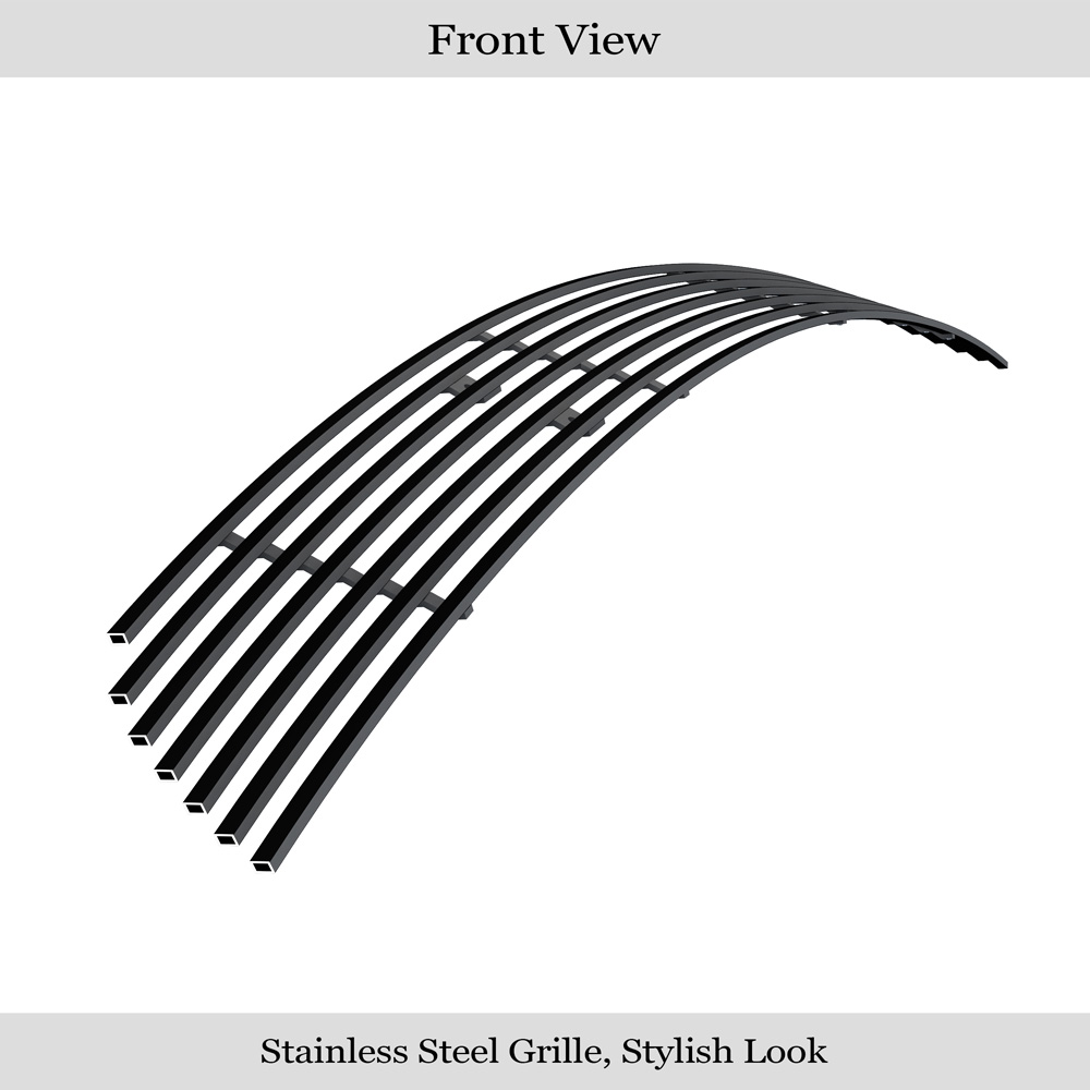 2003-2008 Nissan Murano Lower Bumper Black Stainless Steel Billet Grille