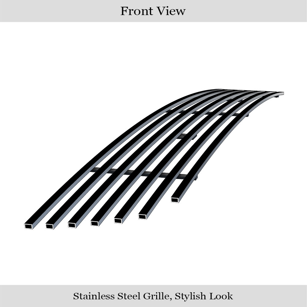 2008-2012 Nissan Pathfinder Lower Bumper Black Stainless Steel Billet Grille