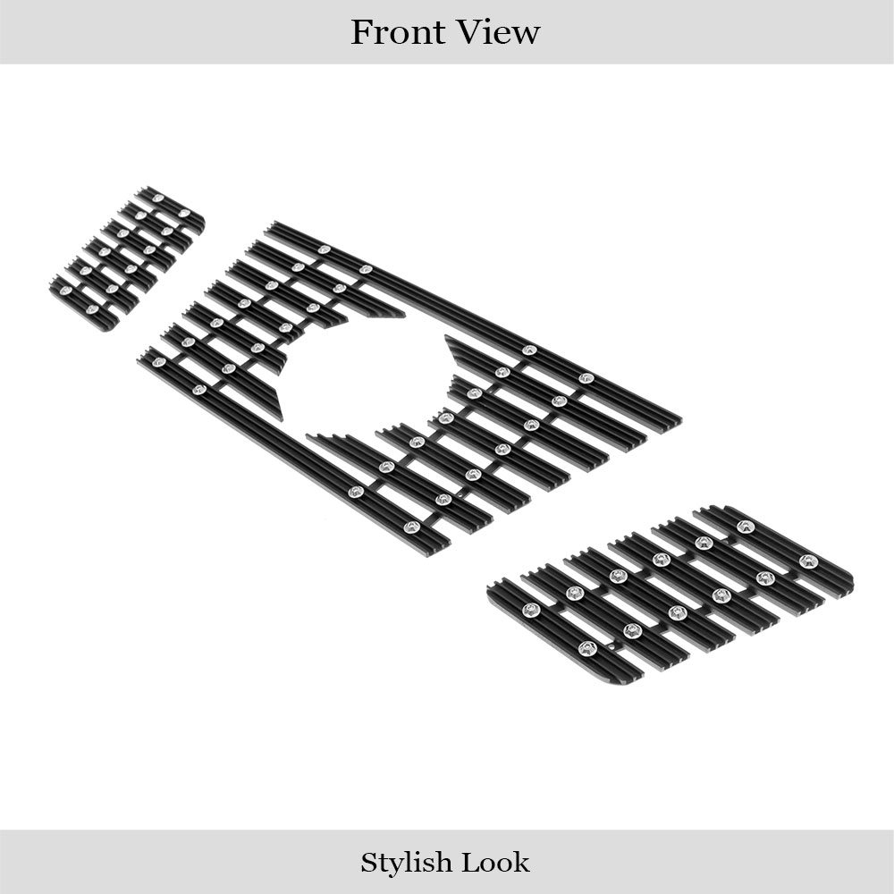 2009-2021 Nissan Frontier Main Upper Black Rugged Billet Grille