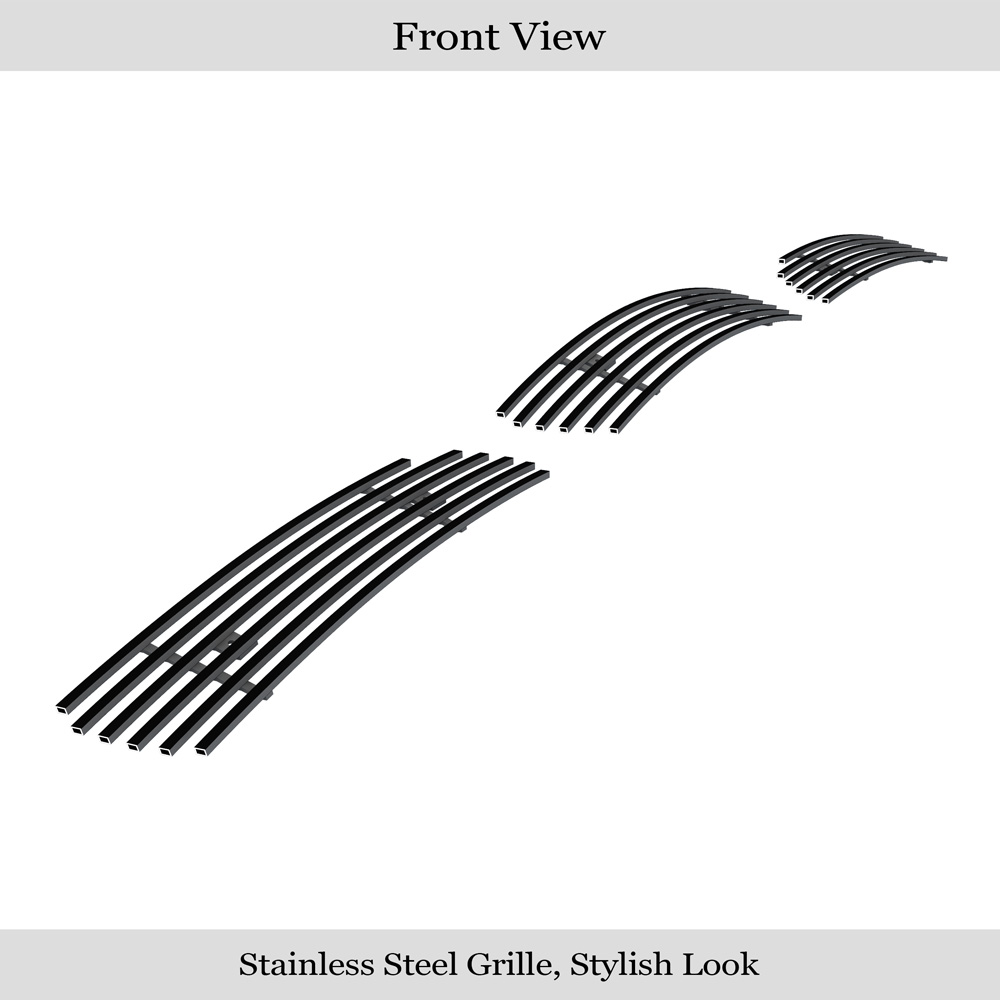 2007-2008 Infiniti G35 Sedan Not For Sport Model Lower Bumper Black Stainless Steel Billet Grille