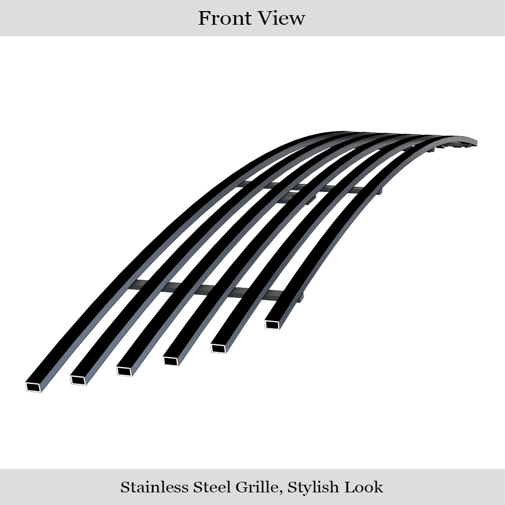 2008-2010 Infiniti M35 /2008-2010 Infiniti M45 Lower Bumper Black Stainless Steel Billet Grille