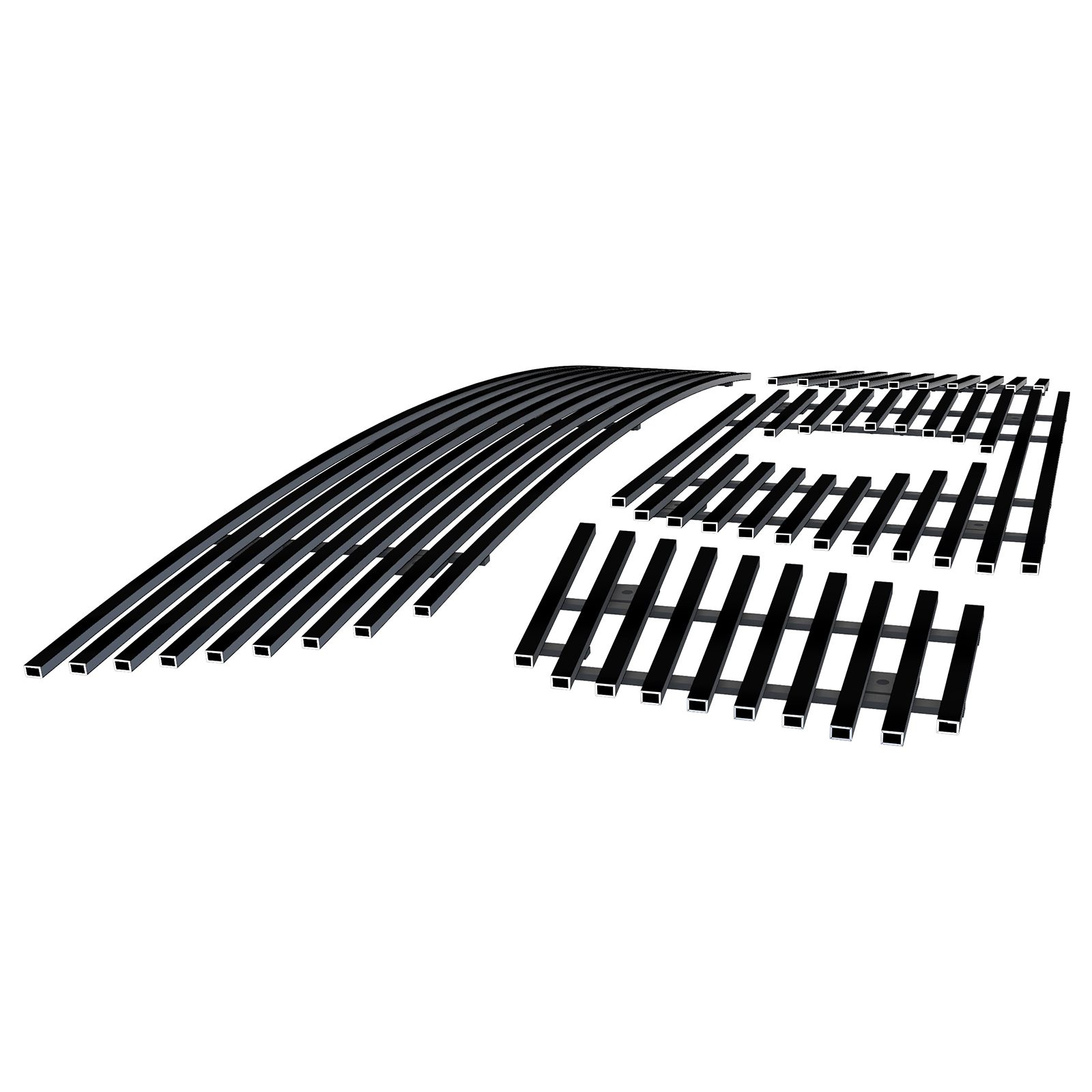 2008-2015 Nissan Armada Logo Show Main Upper + Lower Bumper Black Stainless Steel Billet Grille