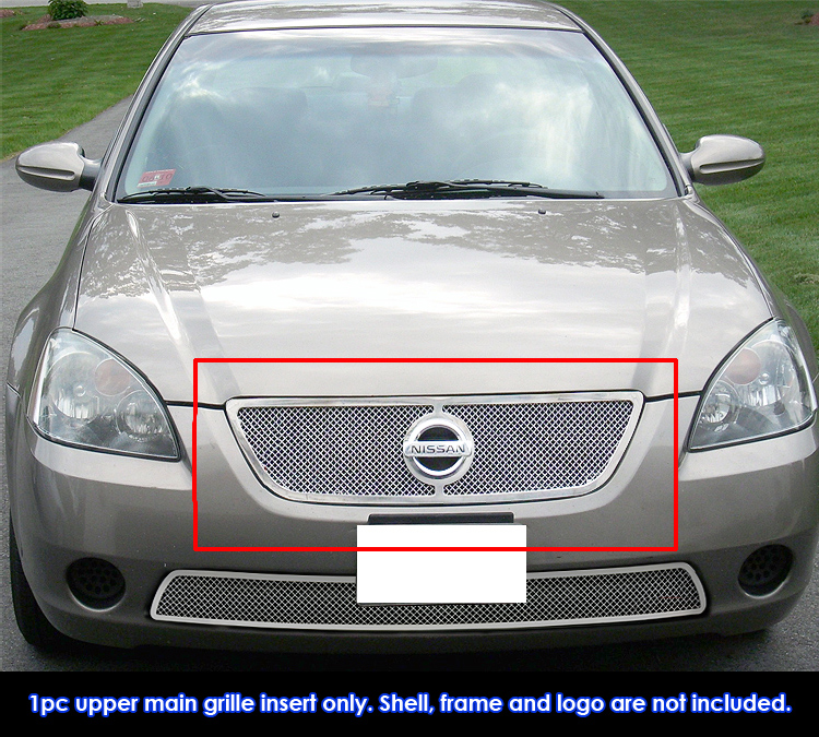 2002-2004 Nissan Altima Main Upper Wire Mesh Grille