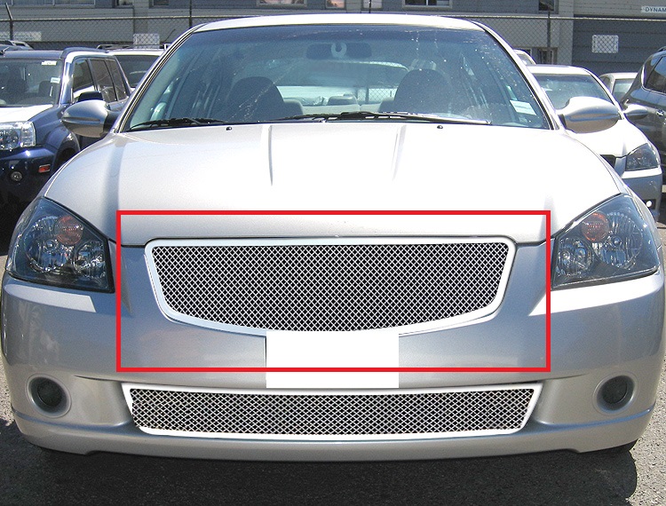 2005-2006 Nissan Altima All Models Main Upper Wire Mesh Grille