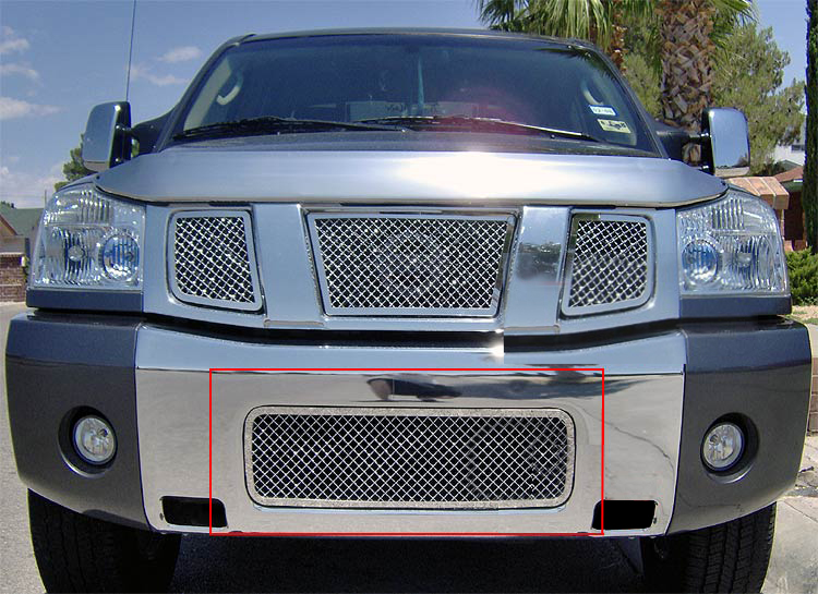 2004-2007 Nissan Armada /2004-2015 Nissan Titan Lower Bumper Wire Mesh Grille