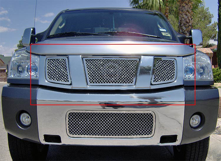 2004-2007 Nissan Armada /2004-2007 Nissan Titan Main Upper Wire Mesh Grille