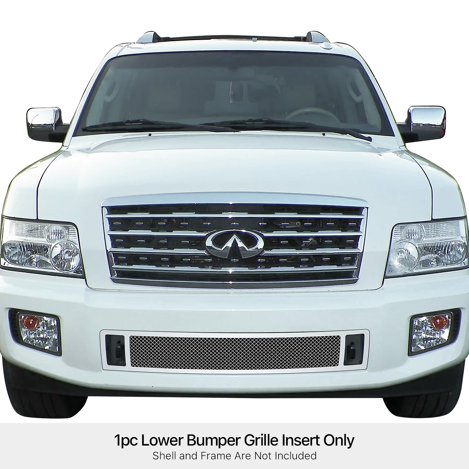 2004-2010 Infiniti QX56 Not Good For Speed Sensor Package Lower Bumper Wire Mesh Grille