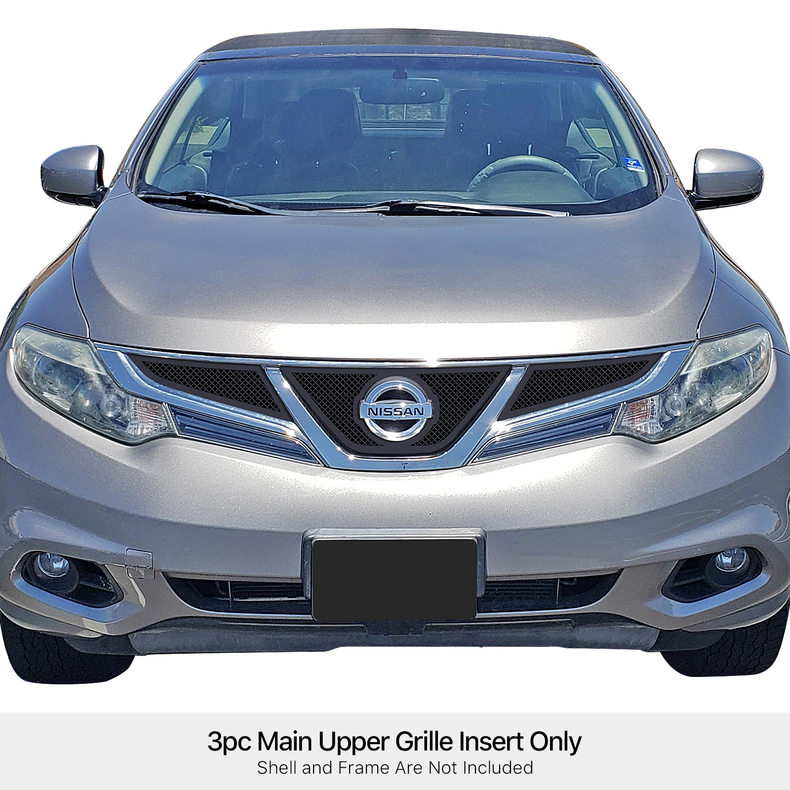 2011-2014 Nissan Murano Main Upper Black Wire Mesh Grille