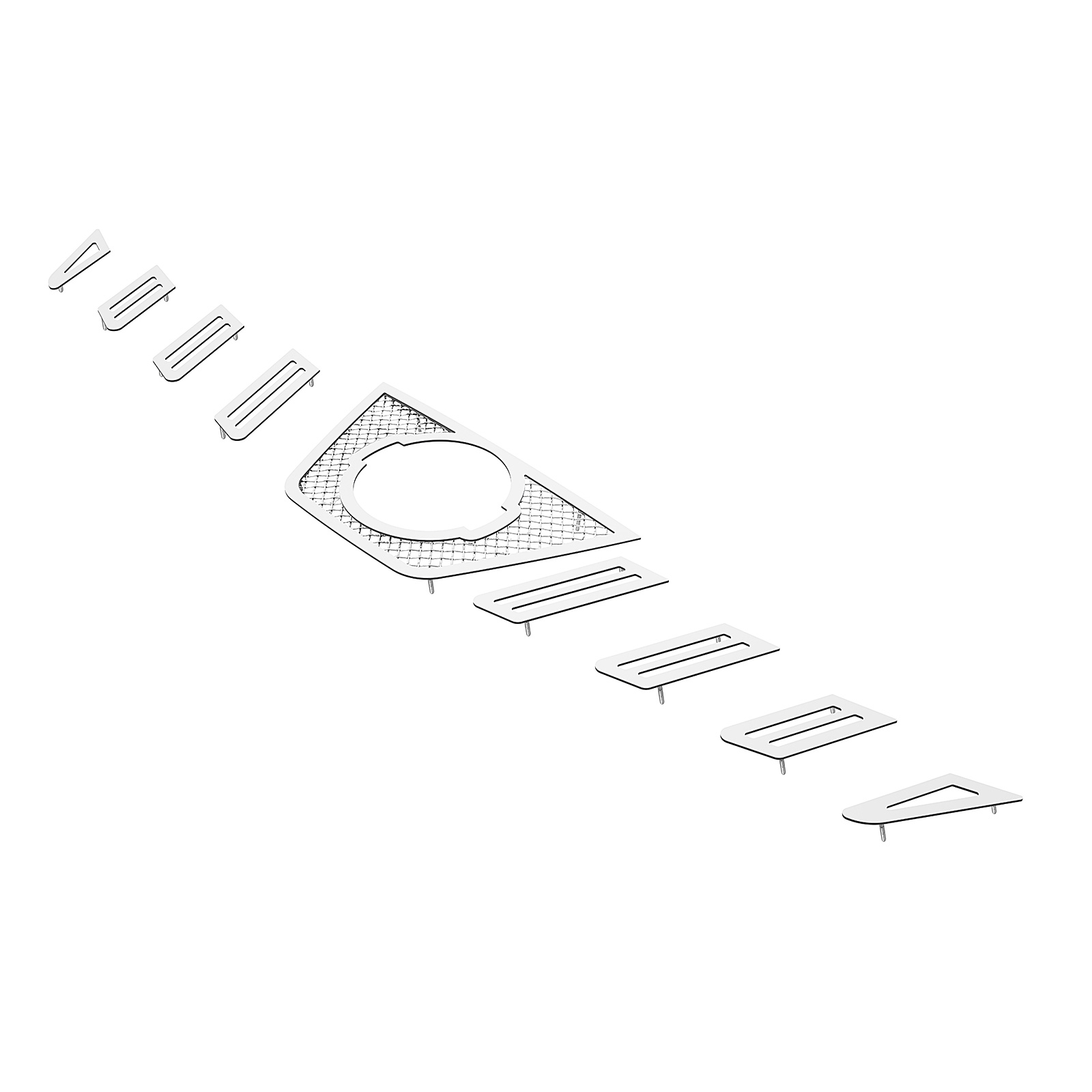 2009-2010 Nissan Murano Main Upper Wire Mesh Grille