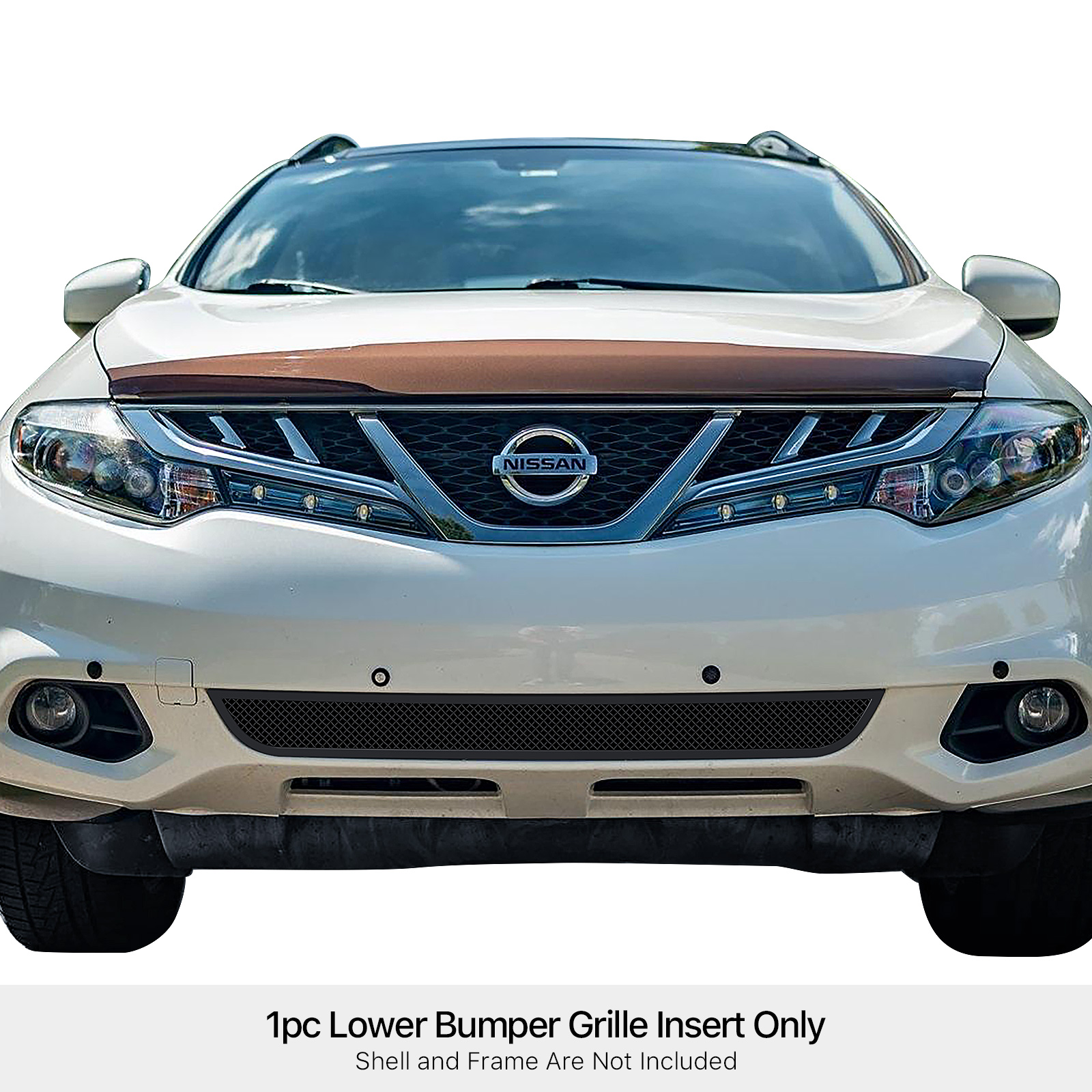 2011-2014 Nissan Murano Lower Bumper Black Wire Mesh Grille