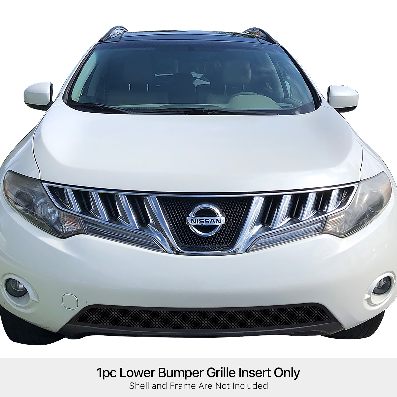 2009-2010 Nissan Murano Lower Bumper Black Wire Mesh Grille