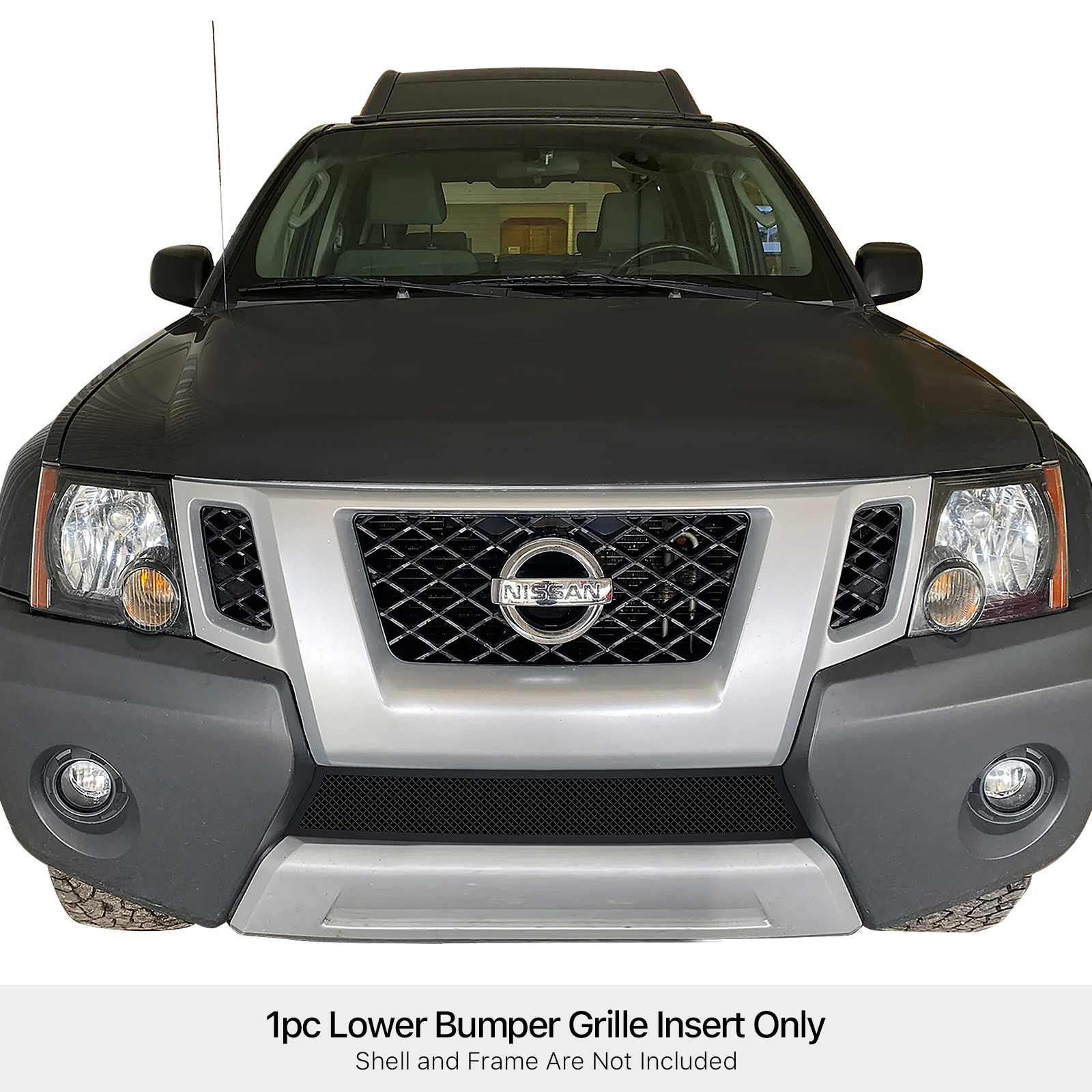 2009-2012 Nissan Xterra Lower Bumper Black Wire Mesh Grille