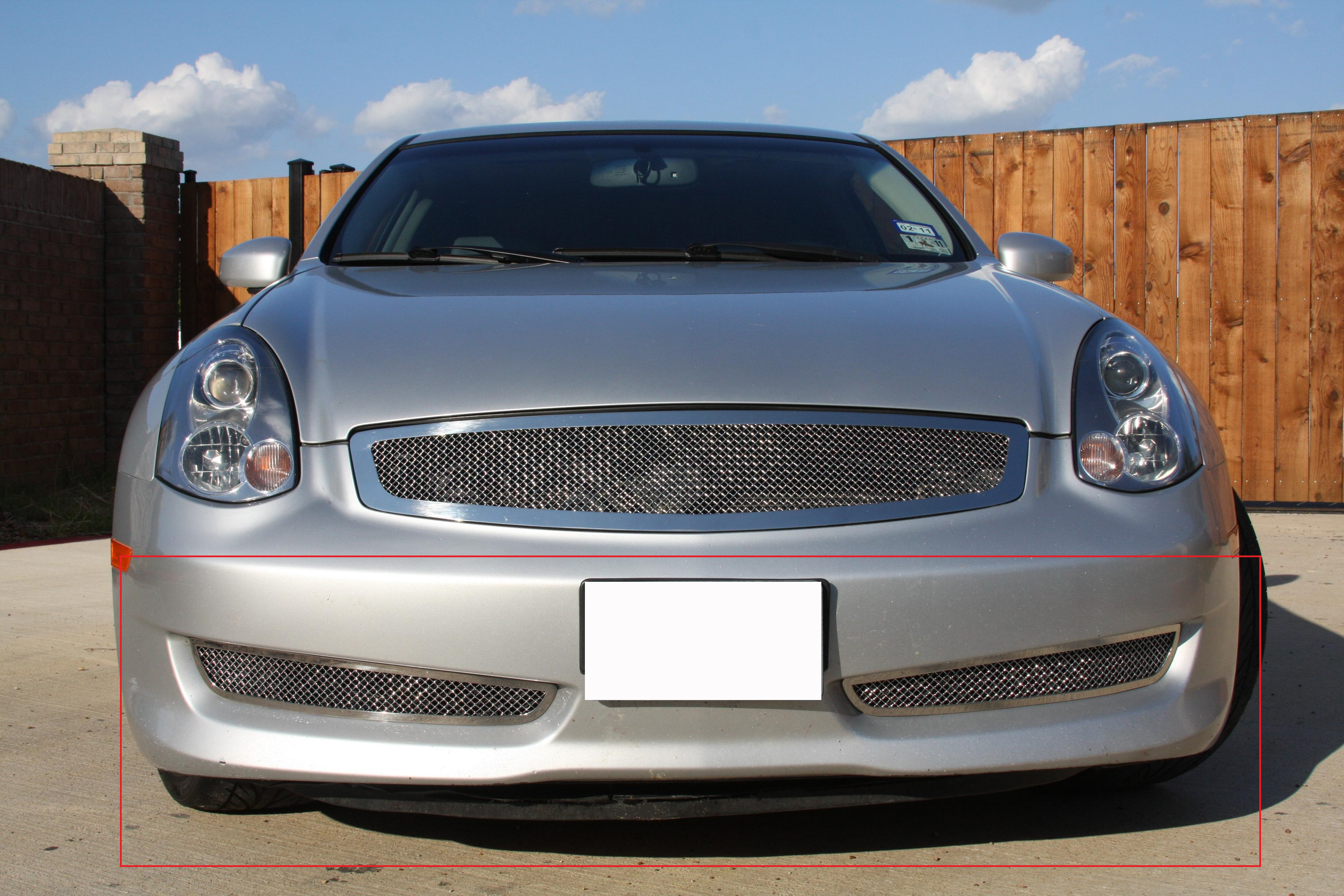 2006-2007 Infiniti G35 Sport Coupe Lower Bumper Wire Mesh Grille