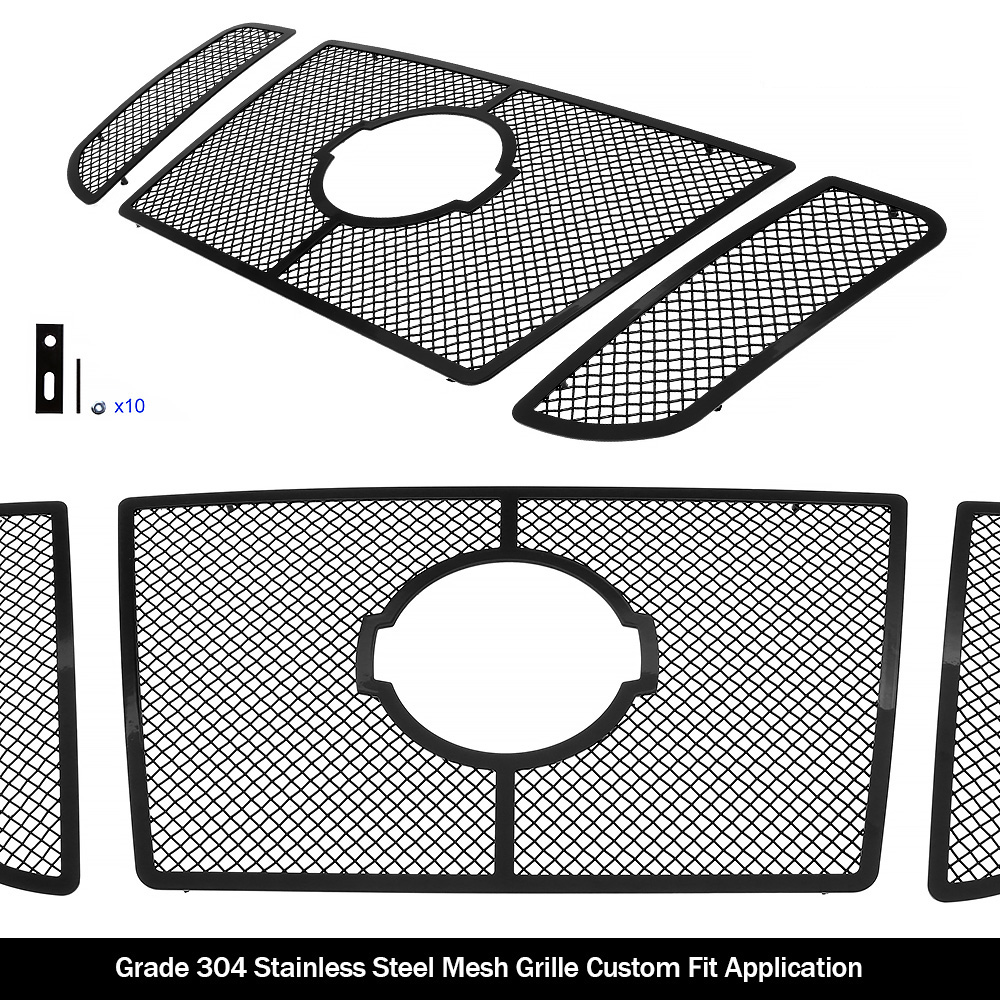 2012-2019 Nissan NV 2500 /2012-2019 Nissan NV 3500 Main Upper Black Wire Mesh Grille
